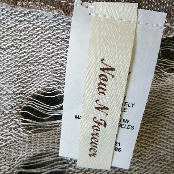 Sale New Distressed Knit Front Tie Tunic - Picture 3 of 6